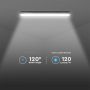 VT-150148 48W Lampa hermetyczna 150CM / Chip Samsung / Klosz Transparentny / Klipsy: stal nierdzewny / Barwa:6400K