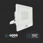 VT-158S 50W PIR SENSOR FLOODLIGHT SAMSUNG CHIP 3000K WHITE BODY