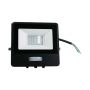 VT-118S-1 10W PIR SENSOR FLOODLIGHT SAMSUNG CHIP & 1M CABLE 3000K BLACK BODY