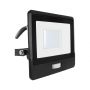 VT-138S-1 30W PIR SENSOR FLOODLIGHT SAMSUNG CHIP & 1M CABLE 3000K BLACK BODY