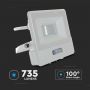 VT-118S-1 10W PIR SENSOR FLOODLIGHT SAMSUNG CHIP & 1M CABLE 3000K WHITE BODY