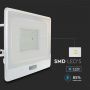 VT-158S-1 50W PIR SENSOR FLOODLIGHT SAMSUNG CHIP & 1M CABLE 3000K WHITE BODY