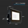 VT-118 10W LED FLOODLIGHT SAMSUNG CHIP DIRECT CONNECTION 6500K BLACK BODY