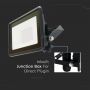 VT-128 20W LED FLOODLIGHT SAMSUNG CHIP DIRECT CONNECTION 3000K BLACK BODY