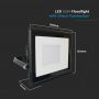 VT-158 50W LED FLOODLIGHT SAMSUNG CHIP DIRECT CONNECTION 3000K BLACK BODY