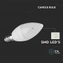 VT-226 4.5W C37 LED CANDLE BULB SAMSUNG CHIP 4000K E14