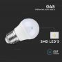 VT-246 4.5W G45 PLASTIC BULB SAMSUNG CHIP 3000K E27