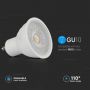 VT-247D 6W GU10 RIPPLE PLASTIC SPOTLIGHT SAMSUNG CHIP 3000K 110'D DIMMABLE