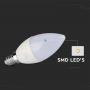 VT-293D 5.5W LED CANDLE BULB SAMSUNG CHIP 3000K E14 DIMMABLE