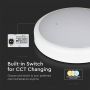 VT-24SE 20W LED DOME LIGHT EMERGENCY BATTERY SAMSUNG CCT 3IN1 IP65 3 YRS WTY