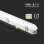 VT-150148 48W LED WP LAMP FITTING 150CM SAMSUNG CHIP MILKY COVER+SS CLIPS 6500K