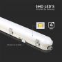 VT-120136 36W LED WP LAMP FITTING 120CM SAMSUNG CHIP MILKY COVER+SS CLIPS 4000K