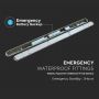 VT-150148E 48W LED WP LAMP FITTING 150CM SAMSUNG CHIP & EM KIT MILKY COVER+SS CLIPS 6400K