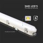 VT-120136E 36W LED WP LAMP FITTING 120CM SAMSUNG CHIP & EM KIT MILKY COVER+SS CLIPS 6500K