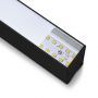 VT-7-40 40W LED LINEAR HANGING SUSPENSION LIGHT SAMSUNG CHIP 3000K BLACK BODY