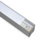 VT-7-40 40W LED LINEAR HANGING SUSPENSION LIGHT SAMSUNG CHIP 4000K SILVER BODY