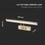 VT-7009 8W LED PICTURE/MIRROR LAMP MOVABLE SQUARE FRAME GOLDEN 3000K D:455