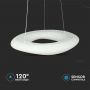 VT-7605 38W ROUND LED DESIGNER HANGING PENDANT COLOR CHANGING 600x2000 DIMMABLE WHITE