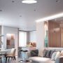 VT-7752 82W ROUND LED DESIGNER SURFACE PENDANT COLOR CHANGING 750x130 DIMMABLE WHITE