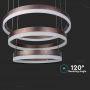 VT-82-3D 86W SOFT LIGHT CHANDELIER 3000K DIMMABLE COFFEE