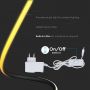 VT-7312 20W LED DESIGNER TABLE LAMP EU PLUG CORD+SWITCH 3000K BLACK