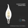 VT-1997 4W LED CANDLE FLAME FILAMENT BULB 3000K E14