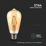 VT-1964 4W LED ST64 FILAMENT AMBER COVER BULB 2200K E27