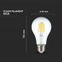 VT-1981 10W A60 LED FILAMENT BULB 3000K E27