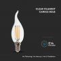 VT-1997 4W LED CANDLE FLAME FILAMENT BULB 4000K E14