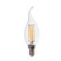 VT-1997 4W LED CANDLE FLAME FILAMENT BULB 6500K E14