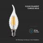 VT-1995 4W TWIST CANDLE FLAME FILAMENT BULB 4000K E14