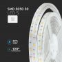 VT-5050-30 4.8W/M LED STRIP 6000K IP65 (5M/ROLL)(PRICE PER M)