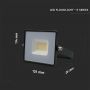 VT-4021 20W SMD FLOODLIGHT COLORCODE:6500K BLACK BODY