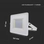 VT-40101 100W SMD FLOODLIGHT 4000K WHITE BODY