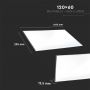 VT-12045 40W LED PANEL 1200x600 4000K HIGH LUMEN