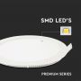 VT-2207 22W LED SLIM PANEL LIGHT 6400K ROUND