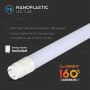 VT-1607 7W T8 LED PLASTIC TUBE NON ROTATABLE 60CM 4000K G13 160LM/W