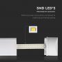 VT-8-60 60W LED GRILL FITTING 180CM SAMSUNG CHIP 6500K