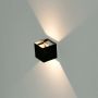 VT-759 5W WALL LAMP BRIDGELUX CHIP 4000K BLACK SQUARE