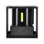 VT-759 5W WALL LAMP BRIDGELUX CHIP 4000K BLACK SQUARE