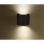 VT-756 5W WALL LAMP BRIDGELUX CHIP 3000K BLACK ROUND