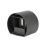 VT-756 5W WALL LAMP BRIDGELUX CHIP 3000K BLACK ROUND