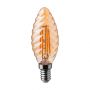 VT-1948 4W CANDLE FILAMENT BULB AMBER COVER TWIST 2200K E14