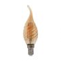 VT-1947 4W TWISTED CANDLE FILAMENT BULB AMBER COVER TIP 2200K E14