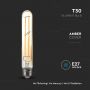 VT-2006 6W T30 LED FILAMENT BULB AMBER GLASS 2200K E27