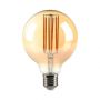 VT-2027 7W G95 LED FILAMENT BULB AMBER GLASS 2200K E27