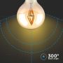 VT-2004 4W G80 LED FILAMENT BULB AMBER GLASS 2200K E27