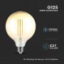 VT-2018D 8W G125 LED FILAMENT BULB AMBER GLASS 2200K E27