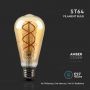 VT-2065 5W ST64 FILAMENT BULB 1800K AMBER GLASS