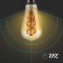 VT-2065 5W ST64 FILAMENT BULB 1800K AMBER GLASS